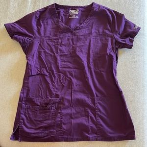 Plum small scrub top